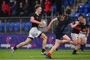 21 January 2020; Adam Killeen of The High School in action against Thade Shanahan of Temple Carrig School during the Bank of Ireland Vinnie Murray Cup Semi-Final match between Temple Carrig School and The High School at Energia Park in Dublin. Photo by Sam Barnes/Sportsfile