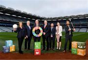 24 January 2020; LGFA CEO Helen O'Rourke, Chairman of CCMA Michael Walsh, Uachtarán Chumann Lúthchleas Gael John Horan, Chariman of Local Autority Climate Change Steering Group Ciarán Hayes, Camogie Operations Manager Alan Malone, DCCAE Katie Aherne and former Wexford hurler Diarmuid Lyng in attendance at the GAA Local Authority SDG Launch at Croke Park in Dublin. Photo by Harry Murphy/Sportsfile