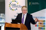 24 January 2020; Chairman CCMA Michael Walsh speaks at the GAA Local Authority SDG Launch at Croke Park in Dublin. Photo by Harry Murphy/Sportsfile