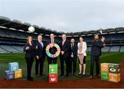 24 January 2020; LGFA CEO Helen O'Rourke, Chairman of CCMA Michael Walsh, Uachtarán Chumann Lúthchleas Gael John Horan, Chariman of Local Autority Climate Change Steering Group Ciarán Hayes, Camogie Operations Manager Alan Malone, DCCAE Katie Aherne and former Wexford hurler Diarmuid Lyng in attendance at the GAA Local Authority SDG Launch at Croke Park in Dublin. Photo by Harry Murphy/Sportsfile