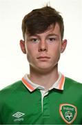 20 September 2016; Kevin O'Reilly during a Republic of Ireland U16's Squad Portraits session at the FAI Headquarters in Abbotstown, Dublin. Photo by Ramsey Cardy/Sportsfile