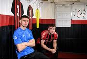 24 January 2020; Bohemian FC players Paddy Kirk, left, and Danny Grant pictured at the launch of the National College of Ireland's partnership with Bohemian FC at Dalymount Park in Dublin. Photo by Harry Murphy/Sportsfile