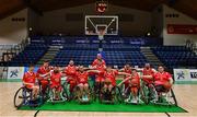 24 January 2020; The Rebel Wheelers team prior to the Hula Hoops IWA Wheelchair Basketball Cup Final match between Killester WBC and Rebel Wheelers at the National Basketball Arena in Tallaght, Dublin. Photo by Brendan Moran/Sportsfile