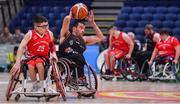 24 January 2020; John Fulham of Killester WBC in action against Conor Coughlan of Rebel Wheelers during the Hula Hoops IWA Wheelchair Basketball Cup Final match between Killester WBC and Rebel Wheelers at the National Basketball Arena in Tallaght, Dublin. Photo by Brendan Moran/Sportsfile