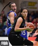 24 January 2020; Jasmine Burke of Portlaoise Panthers in action against Sarah Hickey of Waterford United Wildcats during the Hula Hoops U18 Women’s National Cup Final match between Portlaoise Panthers and Waterford Wildcats at the National Basketball Arena in Tallaght, Dublin. Photo by Brendan Moran/Sportsfile