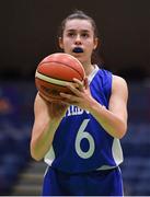 24 January 2020; Sarah Hickey of Waterford United Wildcats during the Hula Hoops U18 Women’s National Cup Final match between Portlaoise Panthers and Waterford Wildcats at the National Basketball Arena in Tallaght, Dublin. Photo by Brendan Moran/Sportsfile