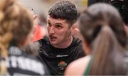 24 January 2020; Portlaoise Panthers coach Jack Dooley during the Hula Hoops U18 Women’s National Cup Final match between Portlaoise Panthers and Waterford United Wildcats at the National Basketball Arena in Tallaght, Dublin. Photo by Brendan Moran/Sportsfile