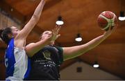 24 January 2020; Hannah Collins of Portlaoise Panthers in action against Sarah Hickey of Waterford United Wildcats during the Hula Hoops U18 Women’s National Cup Final match between Portlaoise Panthers and Waterford Wildcats at the National Basketball Arena in Tallaght, Dublin. Photo by Daniel Tutty/Sportsfile