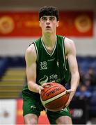 25 January 2020; Padraic Lenihan of Moycullen during the Hula Hoops U20 Men’s National Cup Final between Moycullen and UCD Marian at the National Basketball Arena in Tallaght, Dublin. Photo by Brendan Moran/Sportsfile