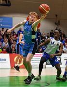 25 January 2020; Eoghan Sheehan of Neptune reaches for a loose ball ahead of Ryan Kingi of Belfast Star during the Hula Hoops U18 Men’s National Cup Final between Neptune and Belfast Star at the National Basketball Arena in Tallaght, Dublin. Photo by Brendan Moran/Sportsfile