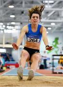 25 January 2020; Grace Furlong of Waterford A.C., competing in the U23 Women's Long Jump during the Irish Life Health National Indoor Junior and U23 Championships at the AIT Indoor Arena in Athlone, Westmeath. Photo by Sam Barnes/Sportsfile