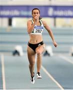 25 January 2020; Ciara Neville of Emerald A.C., Limerick, on her way to winning the U23 Women's 60m during the Irish Life Health National Indoor Junior and U23 Championships at the AIT Indoor Arena in Athlone, Westmeath. Photo by Sam Barnes/Sportsfile