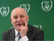 25 January 2020; FAI President elect Gerry McAnaney during a press conference following an FAI EGM at the Crowne Plaza Hotel in Blanchardstown in Dublin. Photo by Matt Browne/Sportsfile