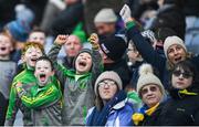 25 January 2020; Rathgarogue-Cushinstown supporters celebrate a goal during the AIB GAA Football All-Ireland Junior Club Championship Final match between Na Gaeil and Rathgarogue-Cushinstown at Croke Park in Dublin. Photo by Ramsey Cardy/Sportsfile