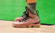 25 January 2020; The basketball shoes of Jakub Rutowski of Belfast Star are seen during the Hula Hoops U18 Men’s National Cup Final between Neptune and Belfast Star at the National Basketball Arena in Tallaght, Dublin. Photo by Brendan Moran/Sportsfile