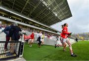 25 January 2020; Cork players make their way out the pitch prior to the 2020 Lidl Ladies National Football League Division 1 Round 1 match between Cork and Westmeath at Páirc Ui Chaoimh in Cork. Photo by Eóin Noonan/Sportsfile