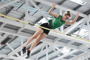 25 January 2020; Abbie O Neill of Ballymena & Antrim A.C., Co. Antrim , competing in the Junior Women's Pole Vault during the Irish Life Health National Indoor Junior and U23 Championships at the AIT Indoor Arena in Athlone, Westmeath. Photo by Sam Barnes/Sportsfile