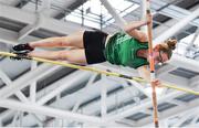 25 January 2020; Abbie O'Neill of Ballymena & Antrim A.C., competing in the Junior Women's Pole Vault during the Irish Life Health National Indoor Junior and U23 Championships at the AIT Indoor Arena in Athlone, Westmeath. Photo by Sam Barnes/Sportsfile