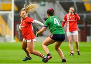 25 January 2020; Sadhbh O'Leary of Cork in action against Tracy Dillon of Westmeath during the 2020 Lidl Ladies National Football League Division 1 Round 1 match between Cork and Westmeath at Páirc Ui Chaoimh in Cork. Photo by Eóin Noonan/Sportsfile