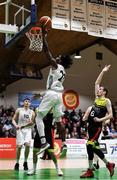 25 January 2020; Andre Nation of Tradehouse Central Ballincollig shoots to score during the Hula Hoops President’s National Cup Final between IT Carlow Basketball and Tradehouse Central Ballincollig at the National Basketball Arena in Tallaght, Dublin. Photo by Harry Murphy/Sportsfile