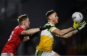 25 January 2020; Declan Hogan of Offaly in action against Damien Gore of Cork during the Allianz Football League Division 3 Round 1 match between Cork and Offaly at Páirc Ui Chaoimh in Cork. Photo by David Fitzgerald/Sportsfile