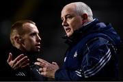 25 January 2020; Cork manager Ronan McCarthy remonstrates with sideline official Jonathan Hayes during the Allianz Football League Division 3 Round 1 match between Cork and Offaly at Páirc Ui Chaoimh in Cork. Photo by David Fitzgerald/Sportsfile