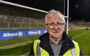 25 January 2020; Former Donegal player Eugene Gallagher, who served as Treasurer of Seán MacCumhaills GAA Club for 43 years, and steward for over 45 years, before the Allianz Football League Division 1 Round 1 match between Donegal and Mayo at MacCumhaill Park in Ballybofey, Donegal. Photo by Oliver McVeigh/Sportsfile