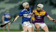 25 January 2020; Stephen Bergin of Laois in action against Rory O'Connor of Wexford during the Allianz Hurling League Division 1 Group B Round 1 match between Laois and Wexford at MW Hire O'Moore Park in Portlaoise, Co Laois. Photo by Michael P Ryan/Sportsfile
