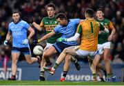 25 January 2020; Dean Rock of Dublin is fouled by Brian Ó Beaglaoich, left, and Shane Ryan of Kerry, resulting in a penalty, during the Allianz Football League Division 1 Round 1 match between Dublin and Kerry at Croke Park in Dublin. Photo by Ben McShane/Sportsfile