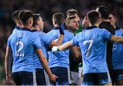 25 January 2020; James O'Donoghue of Kerry surrounded by Dublin players appeals to referee Seán Hurson during the Allianz Football League Division 1 Round 1 match between Dublin and Kerry at Croke Park in Dublin. Photo by Ramsey Cardy/Sportsfile