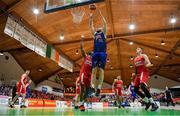 25 January 2020; Mark Reynolds of DBS Eanna in action against Darren Townes of Griffith College Templeogue during the Hula Hoops Pat Duffy National Cup Final between DBS Éanna and Griffith College Templeogue at the National Basketball Arena in Tallaght, Dublin. Photo by Brendan Moran/Sportsfile