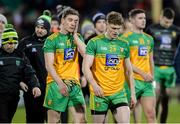 25 January 2020; A disappointed Ciarán Thompson and Conor Morrison of Donegal after the Allianz Football League Division 1 Round 1 match between Donegal and Mayo at MacCumhaill Park in Ballybofey, Donegal. Photo by Oliver McVeigh/Sportsfile
