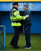 25 January 2020; Limerick manager John Kiely with Garda and GAA referee John McCormack prior to the Allianz Hurling League Division 1 Group A Round 1 match between Tipperary and Limerick at Semple Stadium in Thurles, Tipperary. Photo by Diarmuid Greene/Sportsfile
