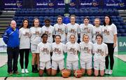 26 January 2020; The Waterford United Wildcats team prior to the Hula Hoops U20 Women’s National Cup Final between Waterford Wildcats and UU Tigers at the National Basketball Arena in Tallaght, Dublin. Photo by Brendan Moran/Sportsfile