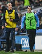 25 January 2020; Dublin selector Paul Clarke, left, and Daniel Davey during the Allianz Football League Division 1 Round 1 match between Dublin and Kerry at Croke Park in Dublin. Photo by Ramsey Cardy/Sportsfile