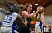 26 January 2020; Abigail Rafferty of UU Tigers in action against Debbie Ogayemi of Waterford United Wildcats during the Hula Hoops U20 Women’s National Cup Final between Waterford Wildcats and UU Tigers at the National Basketball Arena in Tallaght, Dublin. Photo by Brendan Moran/Sportsfile