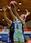 26 January 2020; Abby Flynn of Waterford United Wildcats in action against Abigail Rafferty of UU Tigers during the Hula Hoops U20 Women’s National Cup Final between Waterford Wildcats and UU Tigers at the National Basketball Arena in Tallaght, Dublin. Photo by Brendan Moran/Sportsfile