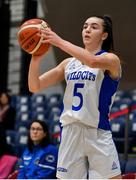 26 January 2020; Kate Hickey of Waterford United Wildcats during the Hula Hoops U20 Women’s National Cup Final between Waterford Wildcats and UU Tigers at the National Basketball Arena in Tallaght, Dublin. Photo by Brendan Moran/Sportsfile