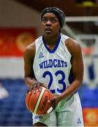 26 January 2020; Debbie Ogayemi of Waterford United Wildcats during the Hula Hoops U20 Women’s National Cup Final between Waterford Wildcats and UU Tigers at the National Basketball Arena in Tallaght, Dublin. Photo by Brendan Moran/Sportsfile