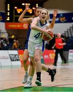 26 January 2020; Abby Flynn of Waterford United Wildcats in action against Erin Maguire of UU Tigers during the Hula Hoops U20 Women’s National Cup Final between Waterford Wildcats and UU Tigers at the National Basketball Arena in Tallaght, Dublin. Photo by Brendan Moran/Sportsfile