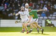 26 January 2020; Darragh Clinton of Westmeath in action against Darren Morrissey of Galway during the Allianz Hurling League Division 1 Group A Round 1 match between Galway and Westmeath at Pearse Stadium in Galway. Photo by Daire Brennan/Sportsfile