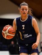 26 January 2020; Erin Maguire of UU Tigers during the Hula Hoops U20 Women’s National Cup Final between Waterford United Wildcats and UU Tigers at the National Basketball Arena in Tallaght, Dublin. Photo by Brendan Moran/Sportsfile