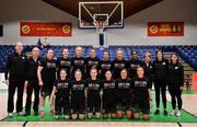 26 January 2020; The Trinity Meteors team prior to the Hula Hoops Women’s Division One National Cup Final between Portlaoise Panthers and Trinity Meteors at the National Basketball Arena in Tallaght, Dublin. Photo by Brendan Moran/Sportsfile