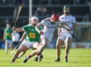 26 January 2020; TJ Brennan of Galway in action against Killian Doyle of Westmeath during the Allianz Hurling League Division 1 Group A Round 1 match between Galway and Westmeath at Pearse Stadium in Galway. Photo by Daire Brennan/Sportsfile