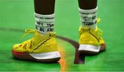 26 January 2020; The basketball shoes of Lauren Grigsby of Trinity Meteors during the Hula Hoops Women’s Division One National Cup Final between Portlaoise Panthers and Trinity Meteors at the National Basketball Arena in Tallaght, Dublin. Photo by Brendan Moran/Sportsfile