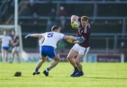 26 January 2020; Adrian Varley of Galway in action against Ryan Wylie of Monaghan during the Allianz Football League Division 1 Round 1 match between Galway and Monaghan at Pearse Stadium in Galway. Photo by Daire Brennan/Sportsfile