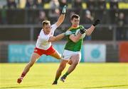 26 January 2020; James McEntee of Meath in action against Kieran McGeary of Tyrone during the Allianz Football League Division 1 Round 1 match between Tyrone and Meath at Healy Park in Omagh, Tyrone. Photo by Oliver McVeigh/Sportsfile