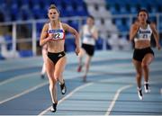 26 January 2020; Nicole Walsh of Galway City Harriers AC competes in the Women's 200m event during the AAI National Indoor League Round 2 at AIT Indoor Arena in Athlone, Westmeath. Photo by Ben McShane/Sportsfile