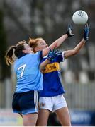 26 January 2020; Aishling Moloney  of Tipperary in action against Lucy Collins of Dublin during the 2020 Lidl Ladies National Football League Division 1 Round 1 match between Dublin and Tipperary at St Endas GAA club in Ballyboden, Dublin. Photo by Harry Murphy/Sportsfile