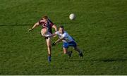 26 January 2020; Adrian Varley of Galway in action against Conor Boyle of Monaghan during the Allianz Football League Division 1 Round 1 match between Galway and Monaghan at Pearse Stadium in Galway. Photo by Daire Brennan/Sportsfile